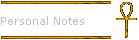 Personal Notes